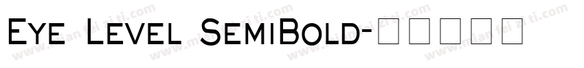 Eye Level SemiBold字体转换